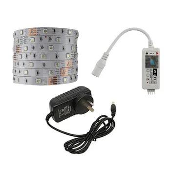 

ICOCO 16.4ft 30/60 LEDs/m LED Strip Light Set Smart Wifi Control RGB Colorful Waterproof LED Strip+Power Supply+Wifi Control New