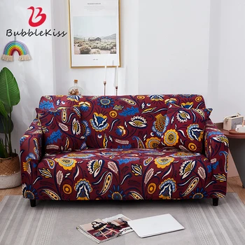 

Bubble Kiss Corner Sofa Cover Retro Printing Cover For Sofa Home Decor Sectional Sofa Covers For Living Room Stretch Couch Cover
