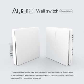 

Aqara Smart Light Control Fire Wire Zero Line Single/Double Single Key ZiGBee Wall Switch APP Control Home