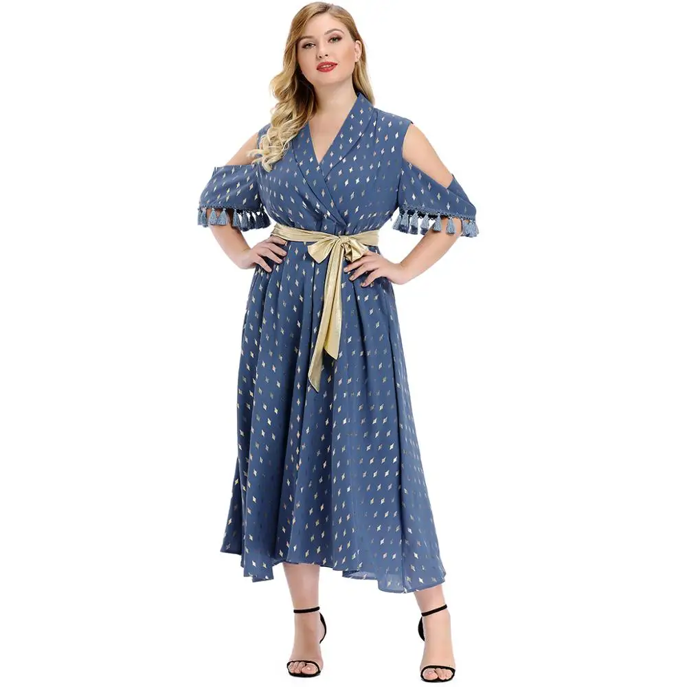 Vestidos, летнее платье в стиле бохо, пляжное платье, Модное детское летнее платье трапециевидной формы в горошек с коротким рукавом и v-образным вырезом