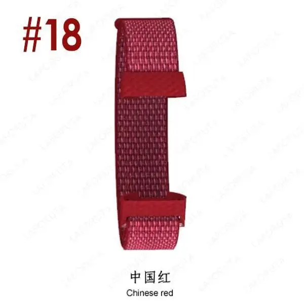 18 Chinese Red Laforuta браслет для Fitbit Charge 3 Band Charge3 нейлоновый ремешок для часов Женский Мужской Браслет Фитнес Спорт петля аксессуары - Цвет ремешка: 18 Chinese Red