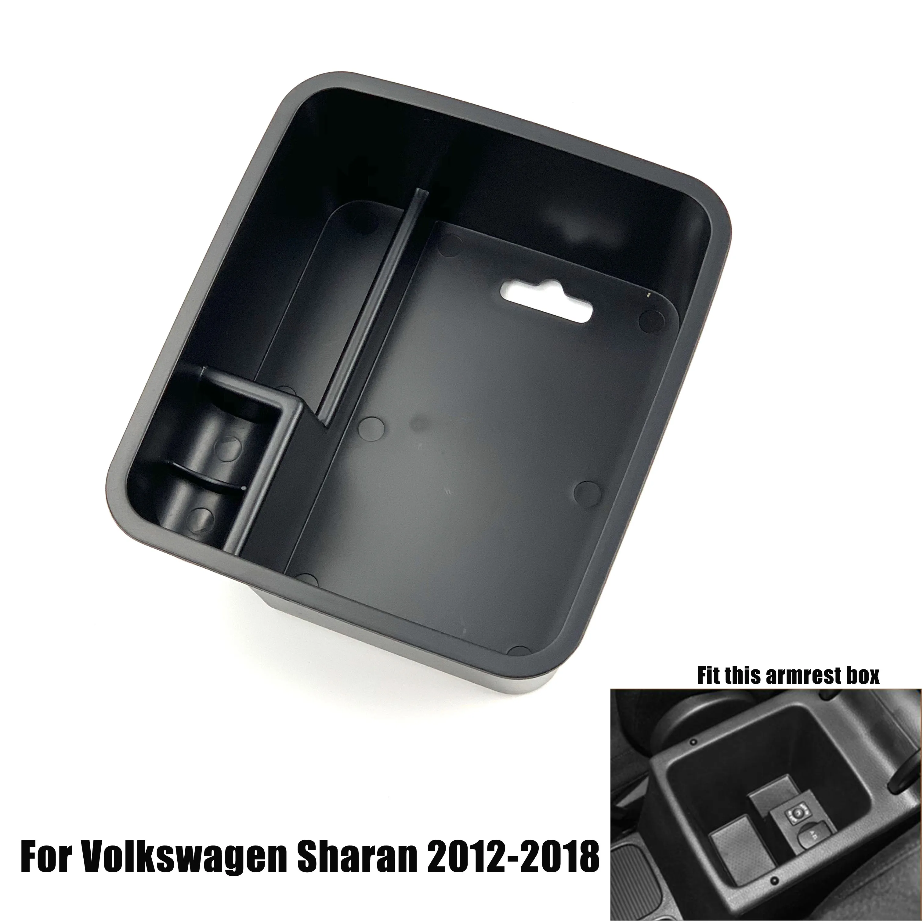 

For Volkswagen Sharan 2012-2018 Car Accessories Central Armrest Storage Box Console Tray Holder Case Palle Interior decoration