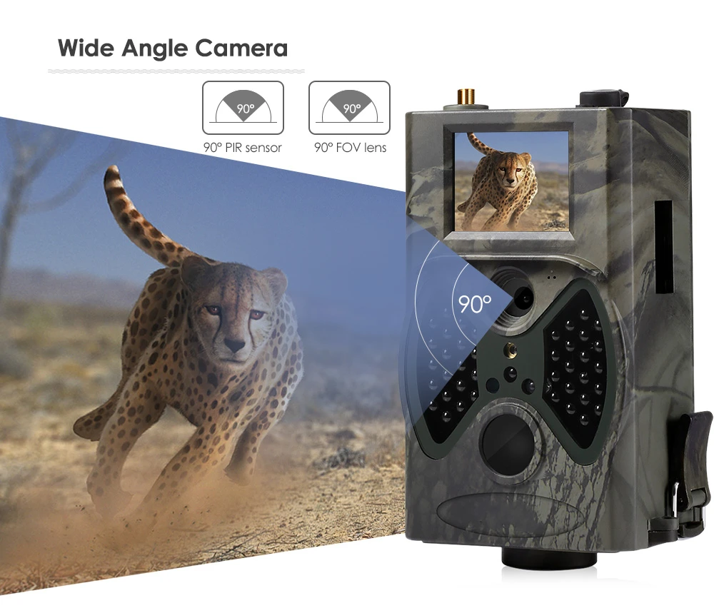 2G Hunting Camera 16MP 1080P SMS/MMS/SMTP Trail Cameras IP66 Photo Traps 0.3s Trigger Time Camera Trap Wild Cameras HC330M