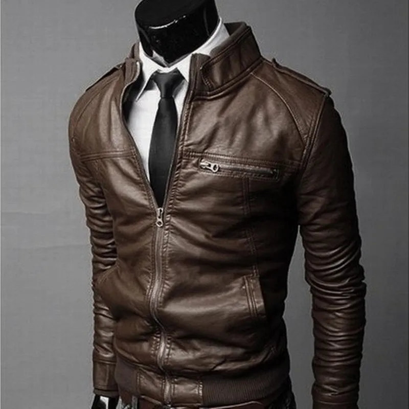 MRMT 2023 Brand New Men's Motorcycle Leather Jacket Slim Men Leather Jacket Outer Wear Clothing For Male Garment Man Jackets