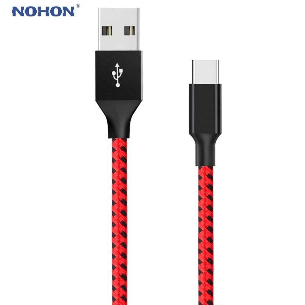 

NOHON USB Type C Cable Fast Charging Data Type-C USB C Cable For Samsung Huawei Xiaomi USB-C Charger Long Mobile Phone Wire Cord