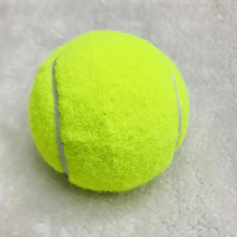 1pcs Professional Rubber Tennis Ball High Resilience Tennis Practice Ball for School Club Competition Training Exercises