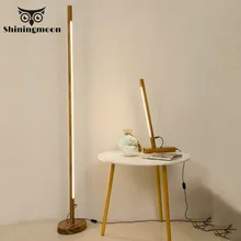 Скандинавский деревянный светодиодный напольный светильник, Современные Простые отдельно стоящие лампы для гостиной, Креативный светодиодный светильник-подставка, домашний декор, напольный светильник s