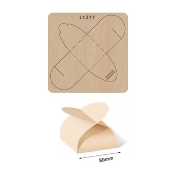 

Gift box knife mold wood die cutting die decoration, model L1277, suitable for common die cutting machines on the market