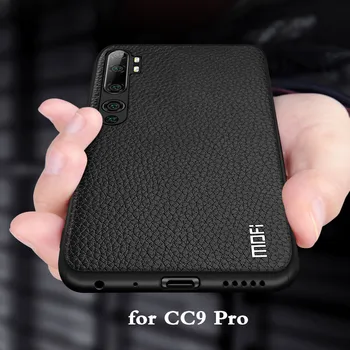 

for Xiaomi CC9 Pro Case Mi CC 9Pro Cover for Xiomi CC9Pro Back Housing Coque TPU PU Leather Soft Silicone Full Edge MOFi
