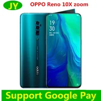 Original Oppo Reno 10x Zoom Smart phone Android 9 6.6" Full Screen NFC Snapdragon 855 Octa Core 48MP+13MP+8MP Fingerprint ID