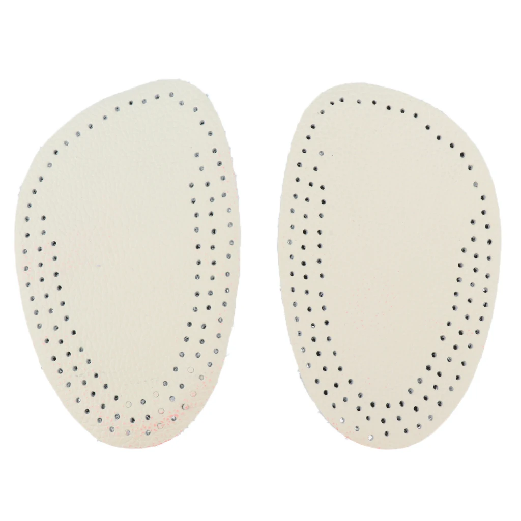 Anti-Slip Sponge Forefoot Cushion Half Insoles Artificial Leather High Heel Massage Shoe Pads