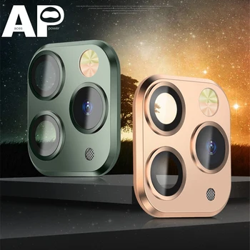 Acespower 偽 11 プロマックスカメラプロテクターミッドナイトグリーン強化ガラス金属プロテクター変更 iphone x xs 最大 xr
