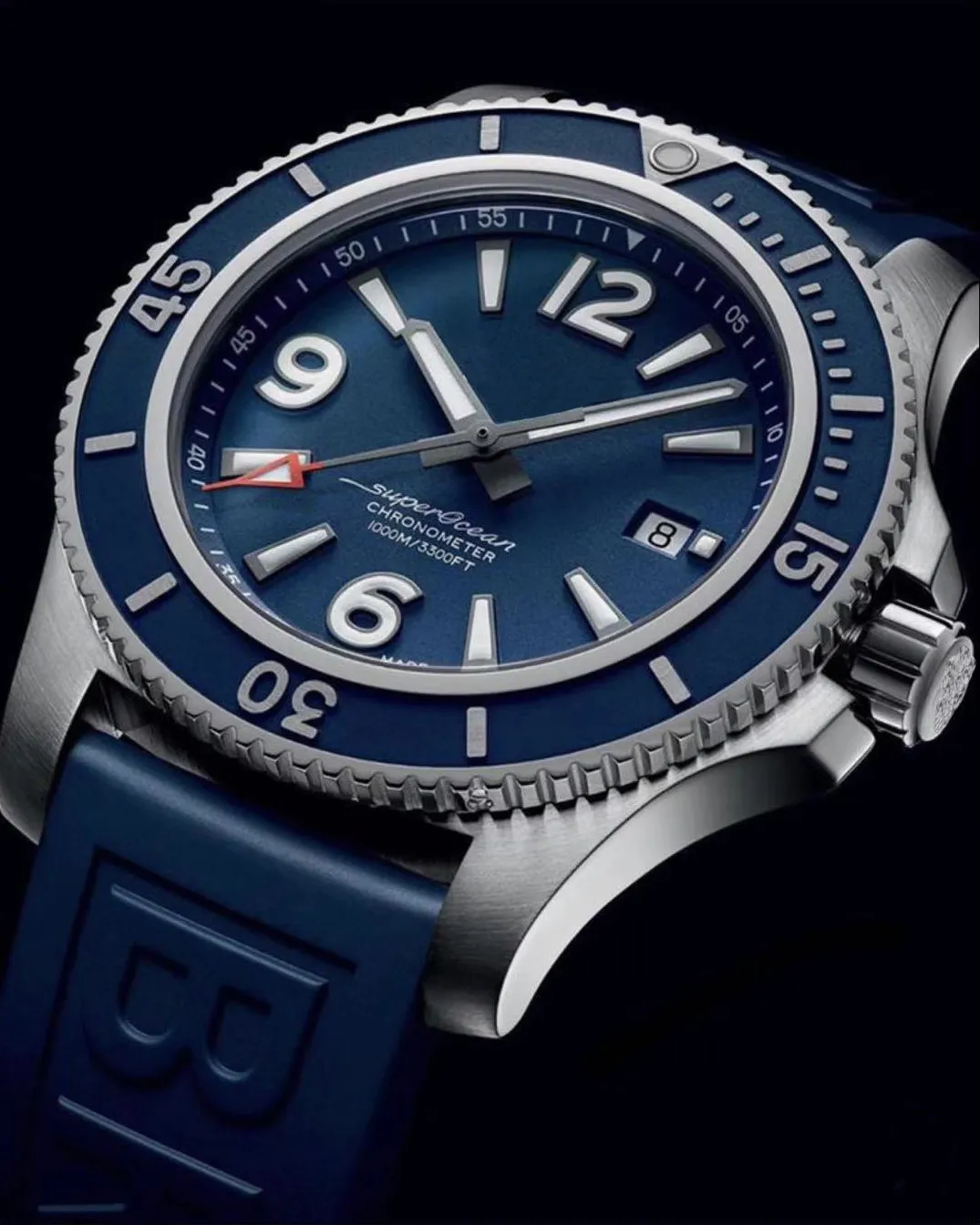 

Luxury Brand New Blue Rubber Automatic Mechanical Men Watch Stainless Steel Ceramic Bezel Sport Watches Sapphire ETA 2836 AAA+