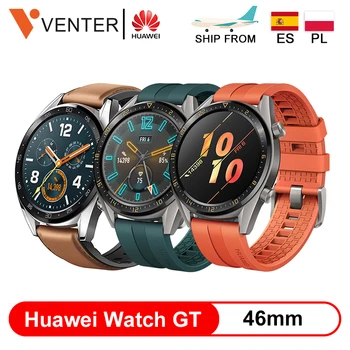 

New Huawei Watch GT Smart Watch Support GPS 14 Days Battery Life 5 ATM water proof Phone Call Heart Rate Tracker For Android iOS