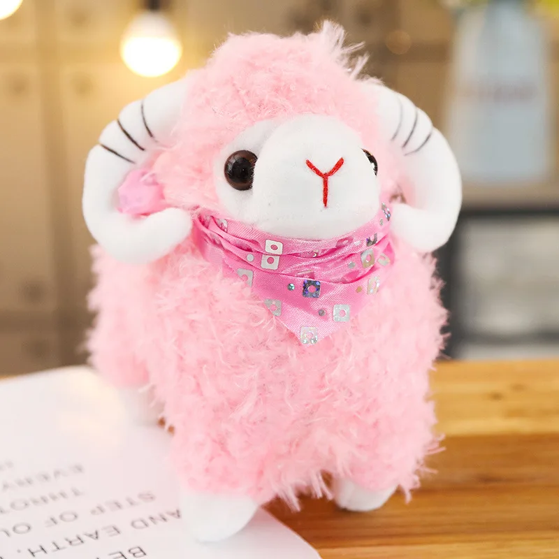 

25cm Cute simulation sheep doll small wool velvet toy child girl gift cute birthday gift