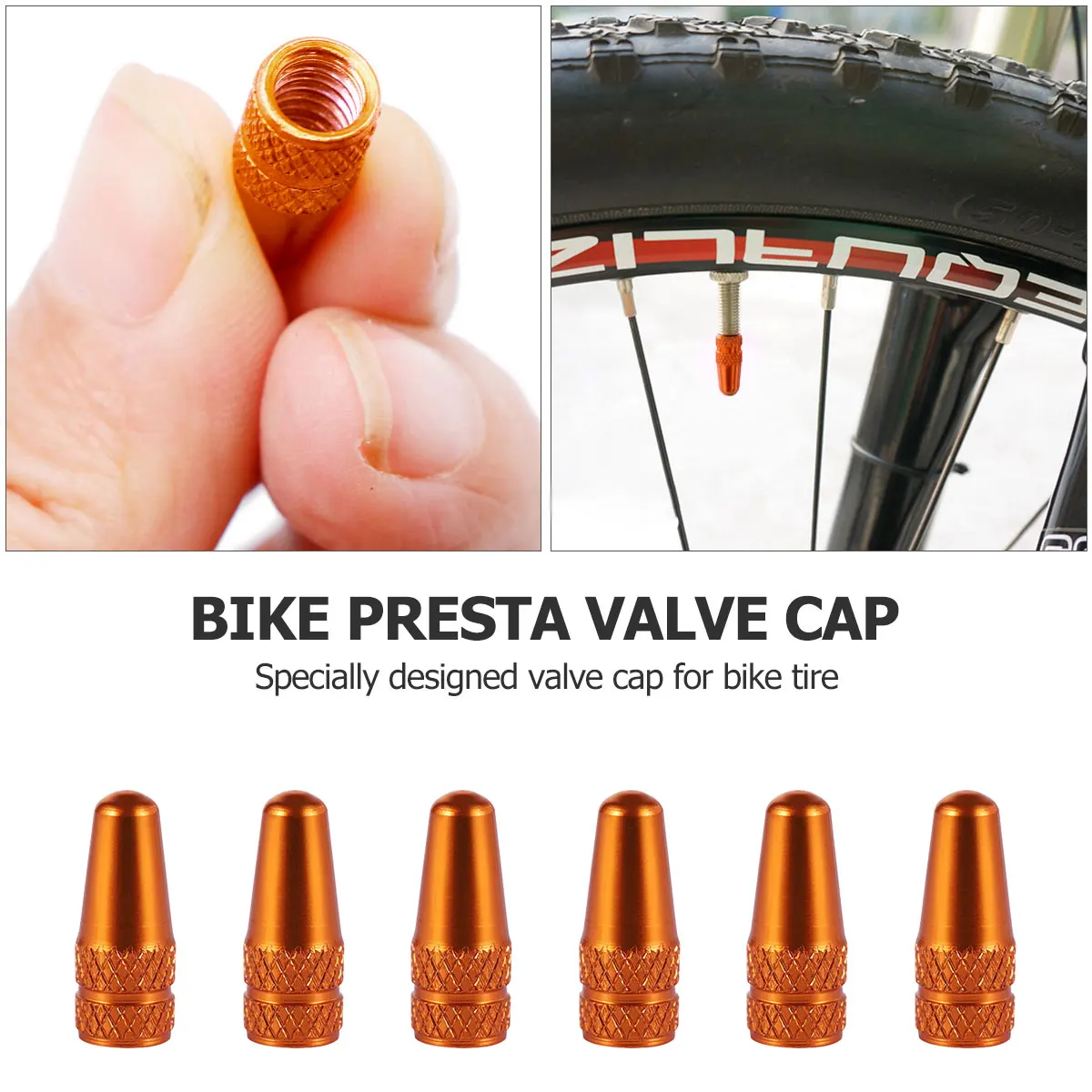 Bike Valve Caps 48 PCS Bicycle Presta Valve Caps Multi Color Bike - Main Image