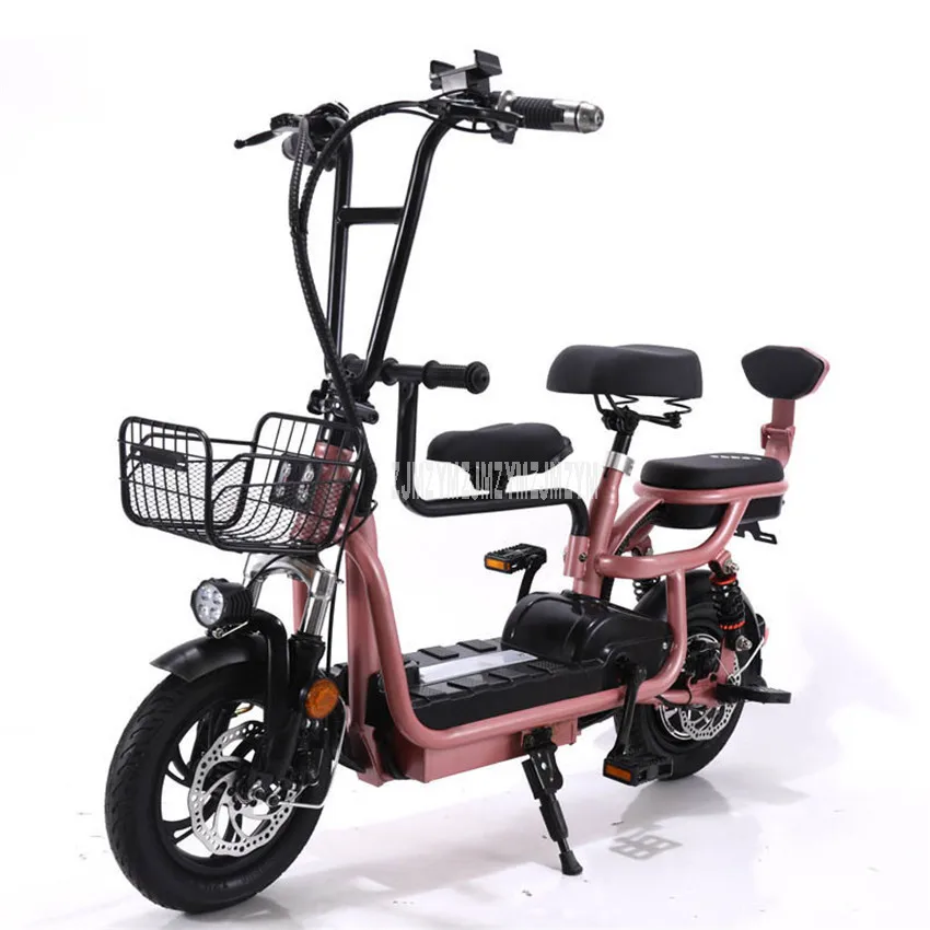 С детским сиденьем мини складной электрический велосипед два/три сиденья Электрический велосипед вместо Wolking City Ebike 48 В 12Ah/15Ah/18Ah/20Ah