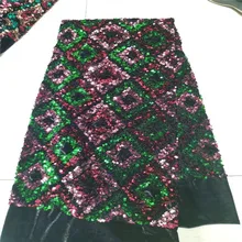 Африканская блестящая бархатная ткань с кружевом Высококачественная кружевная французская сетчатая вышивка Тюлевая кружевная ткань для нигерийских вечерние платья