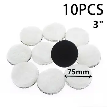 

Set Polishing Pad Detailing Care White Artificial Wool Buffing Sanding