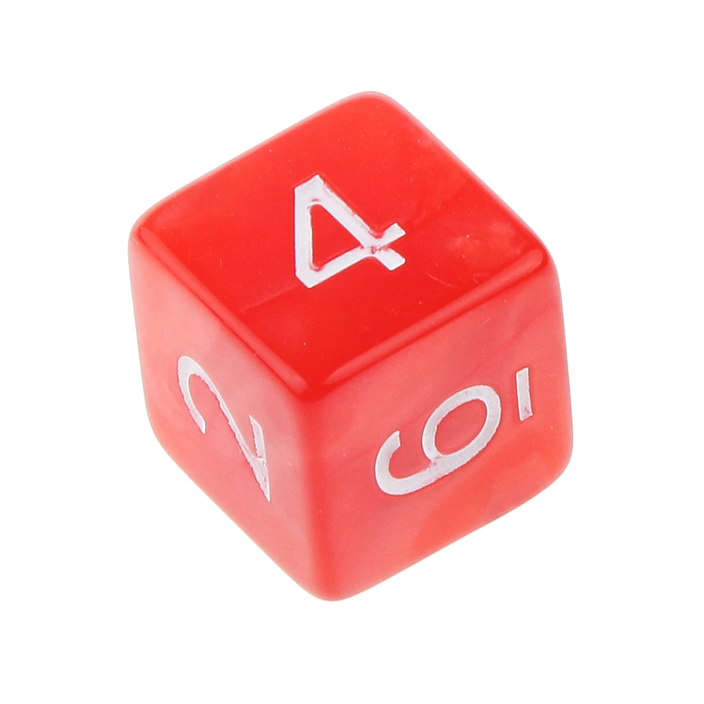 10pcs Multi-Sided AcrylicTabletop Wargames RPGs MTG TRPG Role Playing Game D6 D10 D12 D20 Dices 