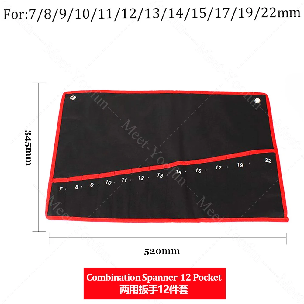 tool pouch Practical Canvas Tool Bag wrench tool roll up Foldable Spanner Organizer Pouch Case hand tool storage bag beehive tool bags Tool Storage Items