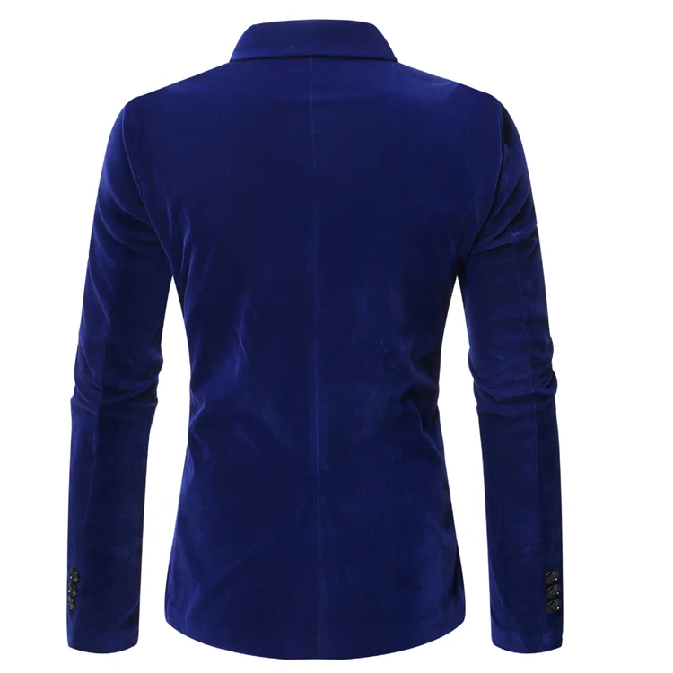 Мужская одежда повседневный мужской костюм, блейзер Masculino Slim Fit на одной пуговице формальный сценический Свадебный костюм блейзеры костюмы куртка плюс размер