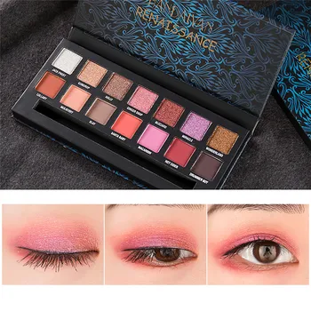 

14 Color Eyeshadow Matte Eye Shadow Powder Glitter Powder Highlighter Shimmer Makeup Makeup Eye Shadow Tray