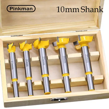 

Pinkman 5pc Hinge Boring Drill Bit Set For Carpentry Wood Window Hole Cutter Auger Wooden Drilling 15 20 25 30 35mm Wooden Box