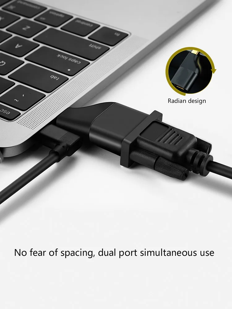 Адаптер type-c к Hdmi/vga/dp 4k Hd LaptopMat20 мобильный телефон подключен к телевизору проектор видео адаптер