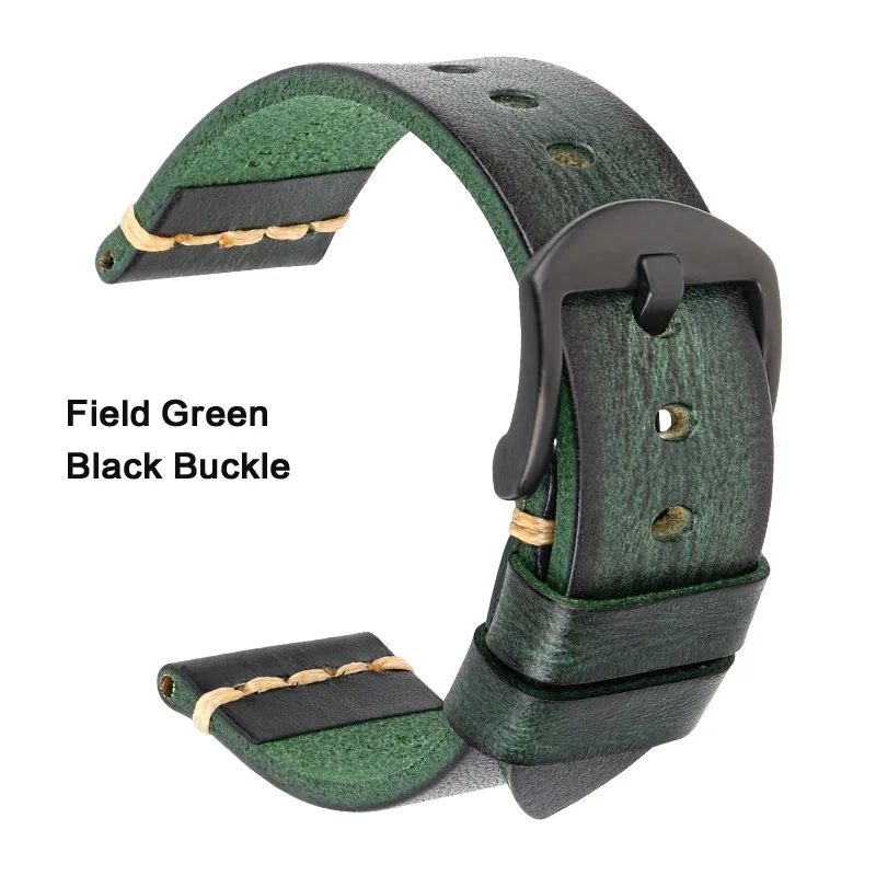 Handmade Vintage Calfskin Leather Watch Strap