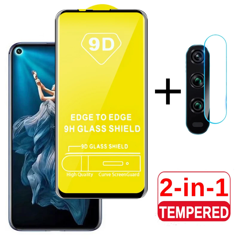 Закаленное стекло 2 в 1 для Honor 20 Защитное объектива камеры Huawei Защитная пленка YAL