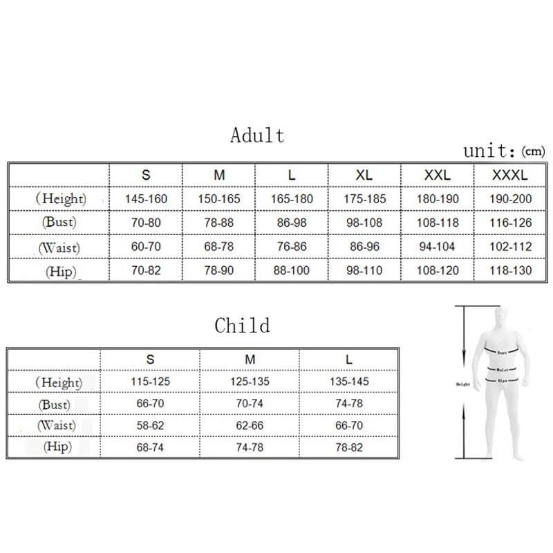 

Anime The 3D Printed Costume Jumpsuit Bodysuit Mask Zentai Suit Adult Cosplay Costumes