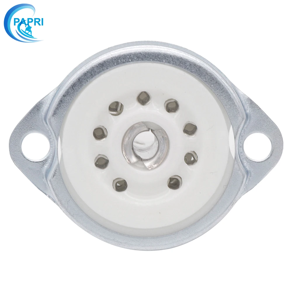 PAPRI 10 шт. GZC9 F G B9A Новый 9Pin посеребренные и позолоченные Ламповые панели Керамика