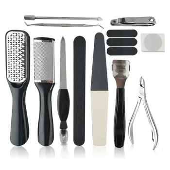 

15 In 1 Professional Pedicure Tool Foot Care Tool for Feet Heels Toe Cuticle Kit File Set Dead Hard Skin Callus Remover Scraper
