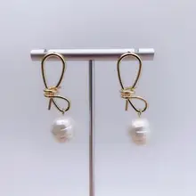 Новые золотые белые серьги из искусственного жемчуга модные ювелирные серьги свадебные подарки женские аксессуары хорошего качества