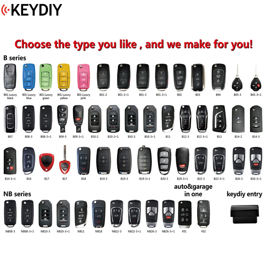 5 шт./лот оригинальный KEYDIY B11 B12 B16 B18 B29 B01 B13 B07 B09 B10 универсальный ключ