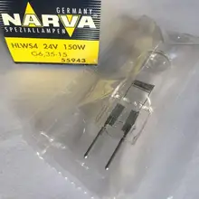 2 шт./лот, NARVA 55943 HLWS4 24V150W G6.35-15 альтернатива галогенным лампам, Mitutoyo Nikon проектор, 24V 150W проекционной лампы
