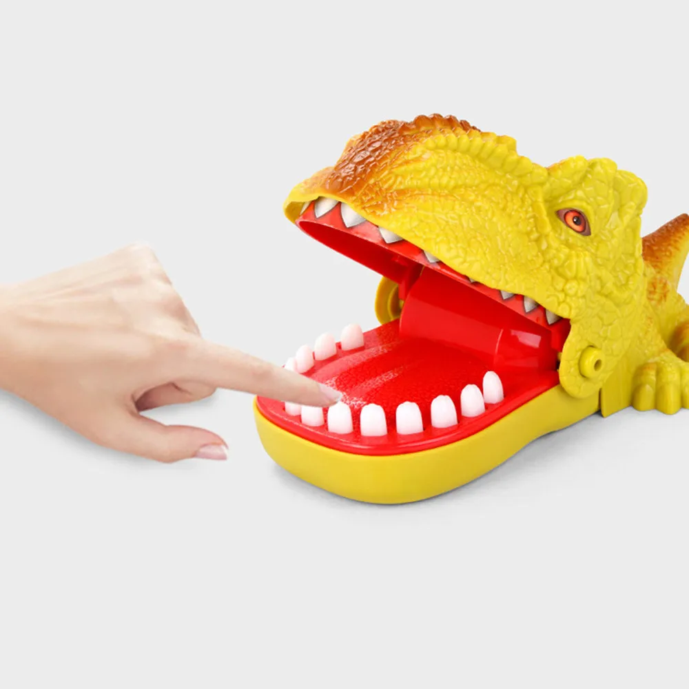Горячая Большая практичная шутка электрический кусает зубы динозавра кусает за палец для взрослых Бар шутка игра дети забавные Обучающие игрушки подарок