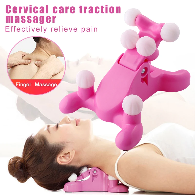 

Hot sale Cervical Pillow Neck Head Pain Relief Back Massage Tractions Device Support Relax Massager