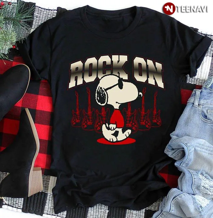 Футболка Rock On Snoopy | Мужская одежда