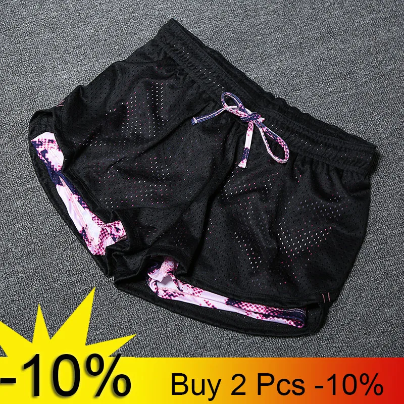 Special Price Workout Shorts Leggings Fitness-Top Spandex Sport Running Double-Layered Women Ladies NxEGkBdO0