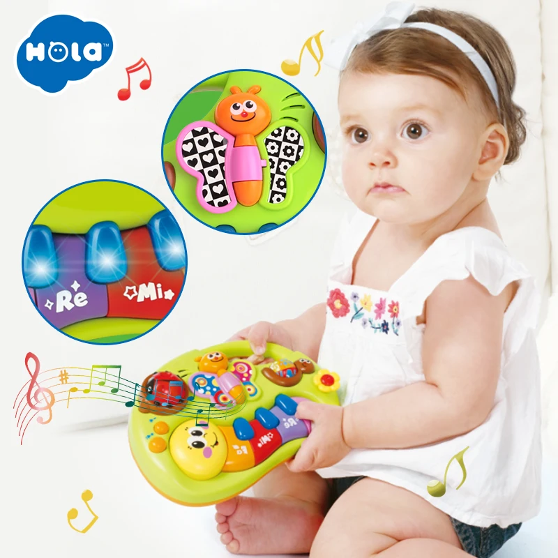 HOLA TOYS 927 детские игрушки обучающая машина игрушка с огнями и музыкой и обучающие истории игрушечный музыкальный инструмент для 6 детей