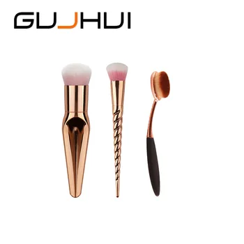 

3PCS Make Up Foundation Eyebrow Eyeliner Blush Cosmetic Concealer Brushes J324