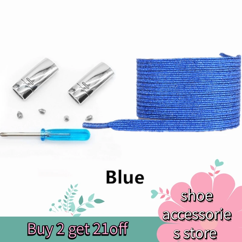 

1pair magnetic shoe buckle shoelace elastic shoelace without knotting shoelace children elderly adult sports shoes lazy shoelace