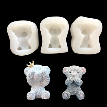 

Bear Crystal Epoxy Silicone Mold Cell Phone Shell Accessories