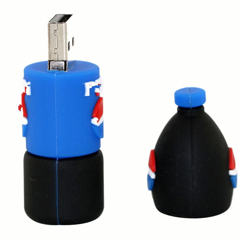 

Popular Cartoon Beverage Drink Bottle Usb Flash Drive High Quality Flash Memory Card 512GB Usb2.0 Pendrive 128GB 256GB Pen Drive