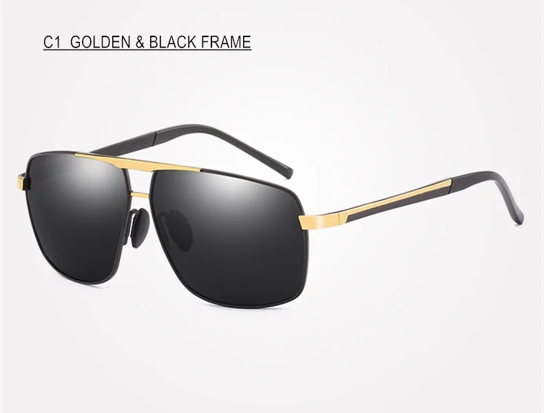 C1 GOLDEN BLACK SUMONDY, очки по рецепту, солнцезащитные очки для близорукости, SPH от 0 до 6, для мужчин и женщин, очки для близорукости, для вождения, рыбалки, UF75 - Цвет оправы: C1 GOLDEN BLACK