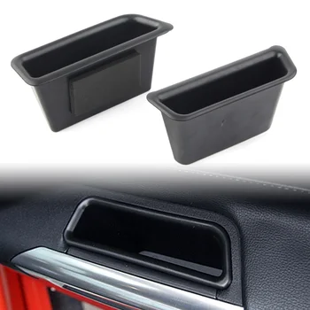 

2PCS Car Front Door Storage Box Organizer Container Holder For Ford Mustang 2015 2016 2017 2018 2019 Left Driver Only