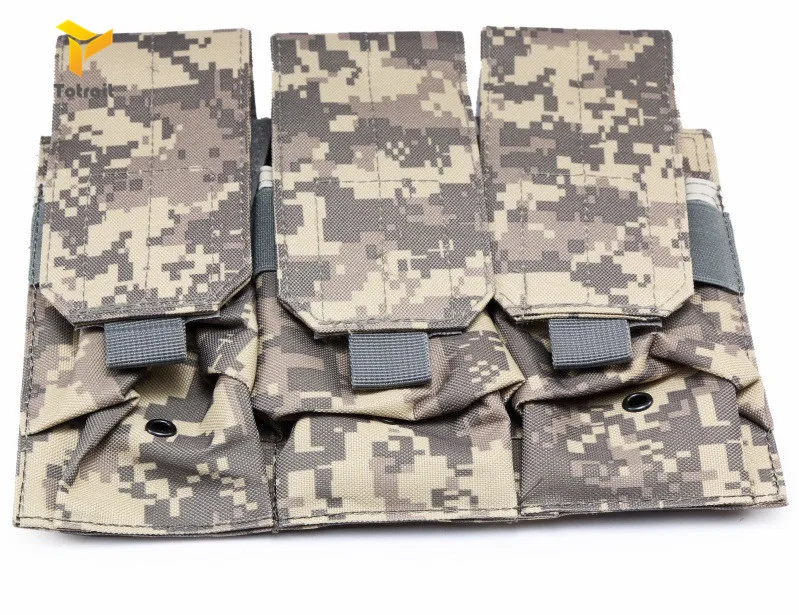 Для серии AK безопасность боевой военный дампа мешок пистолет журнал сумка винтовка пистолет страйкбол Тактический Подсумок три сумки для инструментов - Цвет: ACU