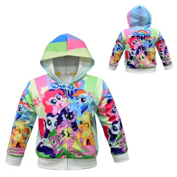 

Girl Cartoon Surprise Hooded Coat Long Sleeve Children's Doll Zipper Hooded Cardigan Children's Wear